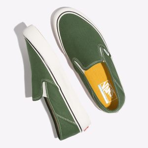 Vans Erkek Kaykay Ayakkabısı Salt Wash Slip-On SF Yeşil | 23390-554